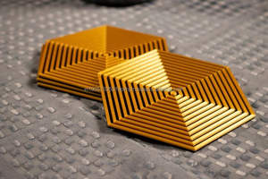 แก้วใบบัวทองเหลืองทำมือสั่งทำได้ตามต้องการ ขายส่ง ภาชนะใส่อาหารรักษ์โลก ที่รองแก้ว ของตกแต่งบ้าน พิมพ์ลายแบบซับลิเมชั่น - Product Image 5