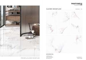 กระเบื้องพอร์ซเลนดีไซน์เนอร์ Pantone ขนาดใหญ่ 600x1200 มม. สำหรับตกแต่งผนัง พื้น และผนังภายนอกภายในสไตล์โมเดิร์น - Product Image 2