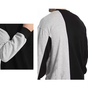 Sweat-shirt en tricot décontracté pour homme, col rond, manches raglan, coupe classique, style automne - Product Image 5