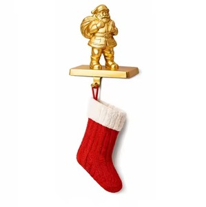Stocking Holder In Bow <b>Tie</b> Shape Golden High Quality Personalized Picture Frame Christmas Stocking Holder Festive Metal Gifts - Product Image 6