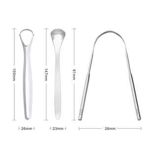 Raspadores de Lengua en Forma de U de MARI INSTRUMENTS, Acero Inoxidable Alemán, para Uso en Salones de Belleza, Servicio OEM ODM - Product Image 6