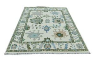 Alfombra de lana anudada a mano persa de 8x10 personalizable, elegante sala de estar abstracta, juegos de suelo, fábrica de algodón de alta venta - Product Image 3