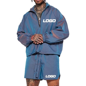 New <b>Twin</b> <b>Set</b> for Men | High Quality Cotton Short Sleeve Printed T-Shirt & Nylon Shorts 2 Piece <b>Set</b> Windbreaker Rain Men Women - Product Image 5