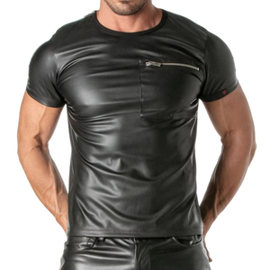 High Quality Genuine Leather Customized Breathable Embroidered Satin Woven Men's Plus Size Casual <b>Shirts</b>-Good Price - Product Image 4