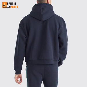 Manufacturer OEM Heavyweight Cotton <b>Plain</b> Sweatsuits Custom logo Hoodie & Flared Sweatpants 2pcs Set Blank <b>Tracksuits</b> Men - Product Image 2