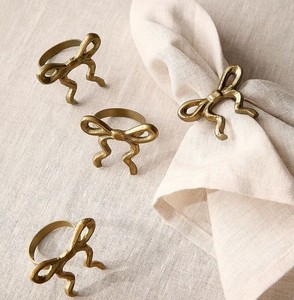 Anillos Decorativos para Servilletas de Mariposa de Latón, Modernos, Lujosos, Duraderos, Ecológicos, Hechos a Mano, para Bodas y Fiestas - Product Image 3