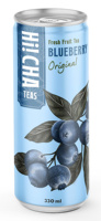 Fabrieksdirect leverancier van 330ml Blueberry Fresh Fruit Ice Tea met premium fruitsmaak en op maat bedrukte blikverpakkingen