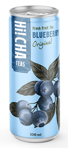 Thé glacé aux fruits frais de myrtille 330 ml, directement de l'usine, saveur fruitée premium, emballage personnalisé en canette, pour supermarchés - Product Image 6