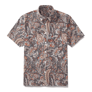 เสื้อเชิ้ตชายหาดแขนสั้นผ้าเทอร์รี่พิมพ์ลายดิจิทัลสไตล์วินเทจสำหรับผู้ชาย ผ้าฝ้าย 100% ราคาประหยัด - Product Image 6