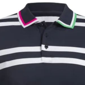 Men's Black Green Sleeve Striped Polo Shirt Short Sleeve Stylish <b>Athletic</b> Apparel Comfortable Wear for Golf Sports - Product Image 5