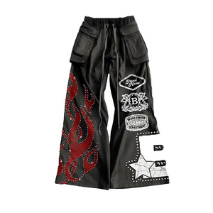 Conjunto Deportivo BROOXLY con Logotipo Personalizado, Pantalones Jogger con Cierre y Estampado Sólido, Lavado Ácido, Estilo Urbano Unisex de Alta Calidad - Product Image 6