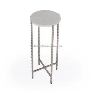 Luxury Designer Portable Modern Coffee Table Metal Top <b>Gold</b> <b>Frame</b> Living Room Soft-Edge Slab Style Adjustable Height - Product Image 5