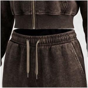 <b>Women</b> 2-Piece Hooded Tracksuit Set Solid Color Full Sleeve Zipper Front Casual <b>Jogger</b> Pants <b>Outfit</b> Autumn Winter Wear - Product Image 5
