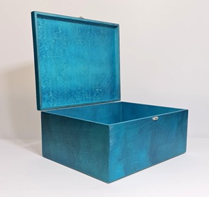 Blue Wooden <b>Storage</b> <b>Box</b> <b>For</b> Gift Hampers Home <b>Storage</b> Keepsakes Accessories And <b>Decorative</b> Organization Wholesale From India - Product Image 4