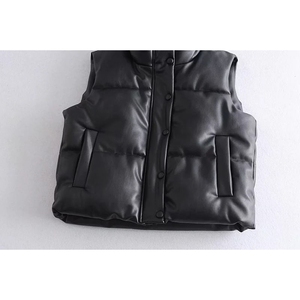 Men's Casual Canvas <b>Puffer</b> Vest Lightweight Insulated Autumn Sleeveless <b>Jacket</b> Puffy Padding Bubble Quilted - Product Image 4