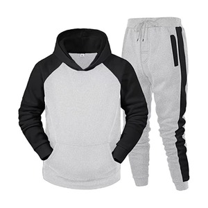 Cotton Regular Fit Side Stripe Sweat suit for Men and Women Custom Two Piece Tracksuit Fashion Streetwear Jogger <b>Set</b> OEM - Product Image 1