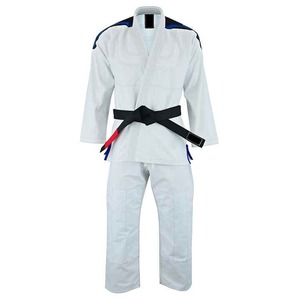 <b>White</b> BJJ <b>Kimono</b> 100% Cotton Unisex Adult Regular Fit Lightweight Breathable Stretch Durable Martial Arts Wear - Product Image 1