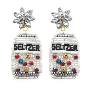 Pendientes colgantes con cuentas de paletas inspiradas en el verano para mujer, accesorios de moda vibrantes hechos a mano - Product Image 3