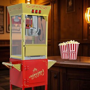 <b>Vintage</b> 12oz Popcorn Machine Cart with Stainless Steel <b>Kettle</b> Movie Theater Style 110V Used - Product Image 6