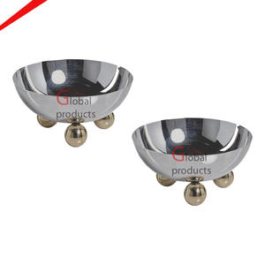 Nuevo Tazón Decorativo Redondo de Metal Chapado en Oro 2026, Tazón para Servir Ensaladas, Vajilla para el Hogar, Hotel y Restaurante - Product Image 5