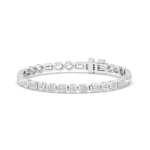 Pulsera Eternity de Lujo con Diamantes Creados en Laboratorio de Múltiples Formas, 8.45 CTW, Oro Rosa de 10K - Product Image 6