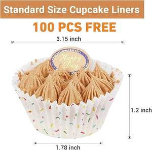 Ensemble de pâtisserie en acier carbone pour micro-ondes, four OTG et lave-vaisselle (6 moules à cupcakes + moule rectangulaire + moule) - Product Image 3