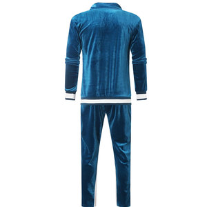 Ensemble de survêtement en velours polaire pour homme, style tendance, grande taille, logo personnalisé, 2 pièces, jogging, 100% coton, hiver - Product Image 3