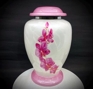 Urne funéraire portable en métal, artisanale, style Art Déco, motif zèbre, avec couvercle et glaçure craquelée, pour cendres, pour présentation sur table à la maison - Product Image 6