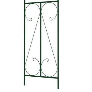 Arco da Giardino in Ferro Verniciato a Polvere Verde Scuro 47.2x15x101.6 Pollici, Arco Nuziale in Plastica - Product Image 4