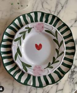 Ensemble de vaisselle en céramique pour usage quotidien, assiettes et bols de service, vaisselle de dîner - Product Image 1