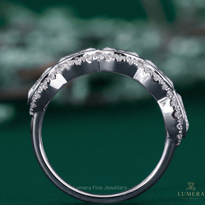 Anillo de Compromiso con Diamante de Laboratorio de Corte Oval Redondo de 4.691 Quilates, Color D E, Oro Amarillo o Blanco Sólido de 9k, 10k, 14k, 18k, Anillo de Boda para Novia - Product Image 4