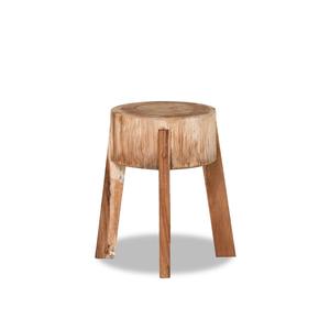 Tabouret rustique en bois massif avec design naturel, siège en bois artisanal pour café, hôtel, restaurant et décoration intérieure - Product Image 3