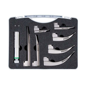 Laryngoscope Medical Diagnostic <b>Instruments</b> 4 Blades Fiber <b>Optic</b> Laryngoscope Kit Professional Clinical Examination Equipments - Product Image 5
