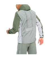 Conjunto de Pantalones Cortos Cortavientos de Nailon, Nuevo, Personalizado, para Hombre, Talla Grande, con Capucha, Ligero, Transpirable e Impermeable, para Correr