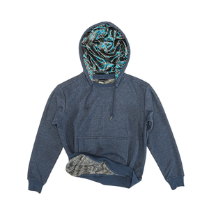 Sweat-shirt à capuche pour homme, coupe classique, tissu en molleton français, imprimé géométrique, doublé, décontracté, vêtement d'automne, respirant - Product Image 1