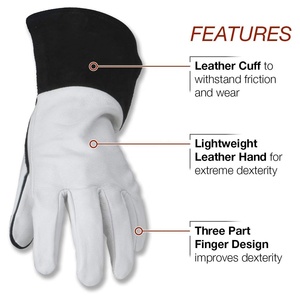 ถุงมือกีฬา SAFETY SPECTRUM รุ่นวินเทจ ทำจากหนังวัวแท้ ปลอดภัยต่อสิ่งแวดล้อม ระบายอากาศได้ดี เหมาะสำหรับทุกฤดูกาล ความยาวระดับข้อมือ ป้องกันการบาดเจ็บจากเข็ม - Product Image 4