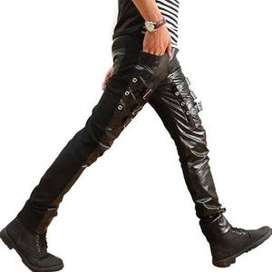 Pantalon de moto en cuir véritable personnalisable grande taille, homologué CE, imperméable, coupe-vent et respirant pour hommes - Product Image 6