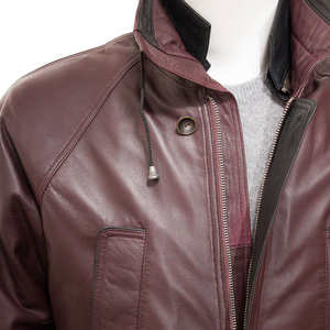 Chaqueta de Cuero para Hombre de Invierno de Alta Calidad al por Mayor con Cierre de Cremallera, Impermeable y Cortavientos, Servicio OEM/ODM, Estilo Urbano y Motero - Product Image 5