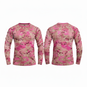 100% Polyester Long Sleeve Crew Neck Breathable Quick Dry High Performance <b>Top</b> Outdoor Training Sports Workwear Apparel T Shirt - Product Image 6
