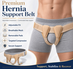 Faja de compresión médica ajustable para <span class=keywords><strong>hernia</strong></span> inguinal izquierda y derecha, soporte ergonómico para la cintura para hombres - Product Image 1
