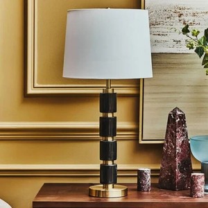 Modern Gold Brass <b>Table</b> <b>Lamp</b> Luxury Bedside <b>Lamp</b> with Designer Contemporary Lighting Durable Diwali Decorative <b>Lamp</b> <b>Base</b> - Product Image 1