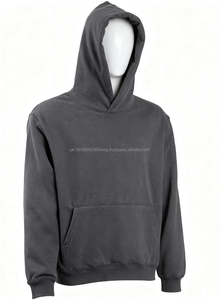 Sweat à capuche surdimensionné de qualité supérieure pour hommes, 500 GSM, poids élevé pour impression gonflée, épaules tombantes, tissu tricoté de haute qualité - Product Image 2