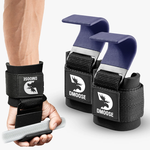 Weight Lifting rubber grip Hooks Non-slip Deadlift wrist Straps palm support <b>Gloves</b> <b>Pull</b> <b>Up</b> gym fitness training session workout - Product Image 6