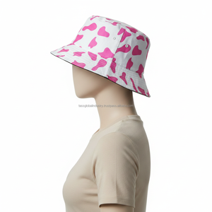 <b>Women's</b> Bucket <b>Hat</b> Pink Custom OEM Wholesale - Product Image 5