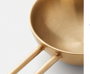 Cucharas Medidoras de Acero Inoxidable con Diseño Minimalista Pulido en Oro, Perfectas para Hornear y Cocinar - Product Image 2