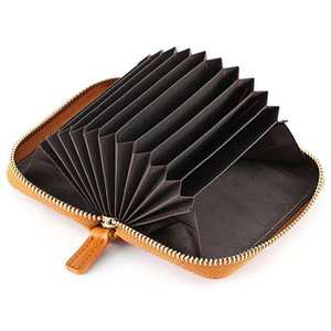 Porte-cartes multi-cartes en cuir véritable RABUSH SPORTS, écologique, anti-poussière, pour usage extérieur, de longueur courte, avec logo personnalisé - Vente en gros disponible - Product Image 5