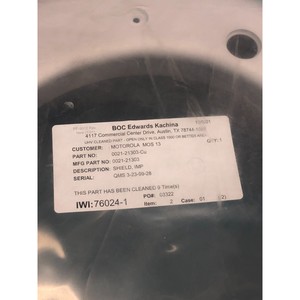 Amat 0021-21303โล่8 "clmpd. 190 "THK A - Trusted อุปกรณ์และชิ้นส่วนเซมิคอนดักเตอร์มรดกระดับโลกที่ - Product Image 3
