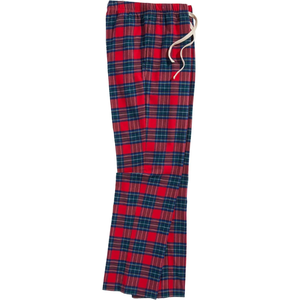 <b>Men's</b> Straight Flannel Lightweight <b>Pants</b> Elastic Waist Breathable Midweight Autumn Casual Wear with Pockets Flannel Trouser - Product Image 2