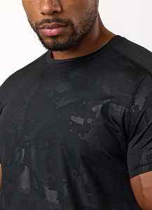 mens gym compression tshirt <b>tight</b> fit half sleeve athletic fitness wear breathable quick dry stretch sports bodybuilding sports - Product Image 4