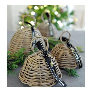 Elegant Rattan Hanging Bells from Vietnam Crafted for Festive <b>Tree</b> Decor Holiday Events and International Retail Markets - Product Image 5